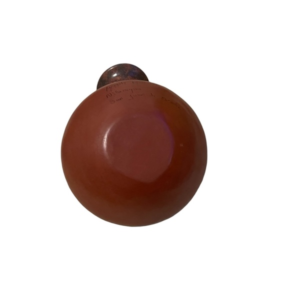 Pair Hand Sculpted Pottery Fish And Bird Vase Hand Tooled - Picture 9 of 15